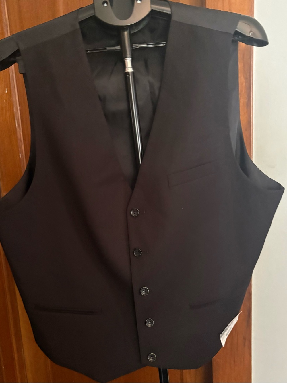 Men's Black Formal Vest - Classic Tailored Waistcoat